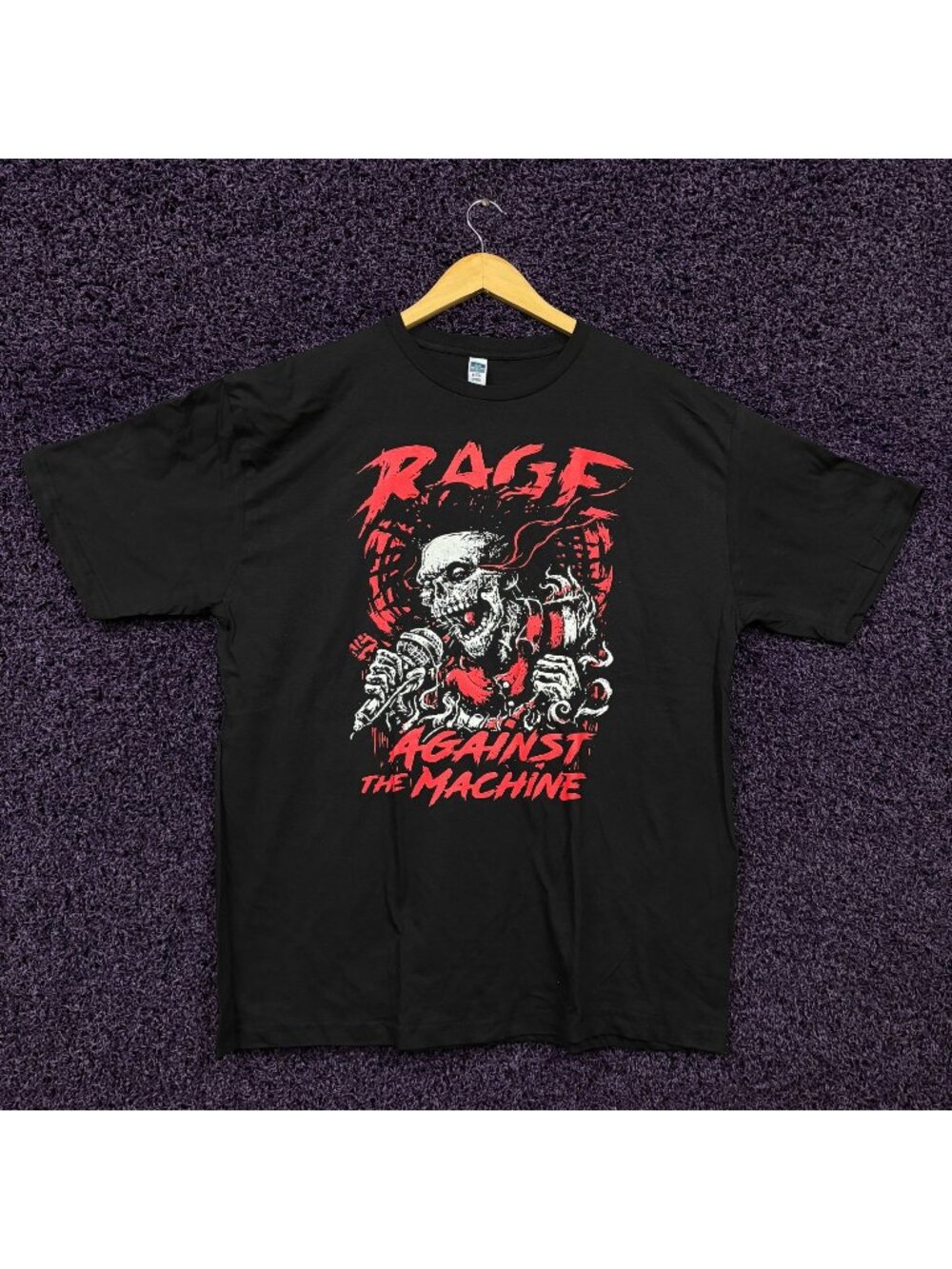 Rage Against the Machine Skeleton Lead Rock Band T-Shirt Size Extra Large
